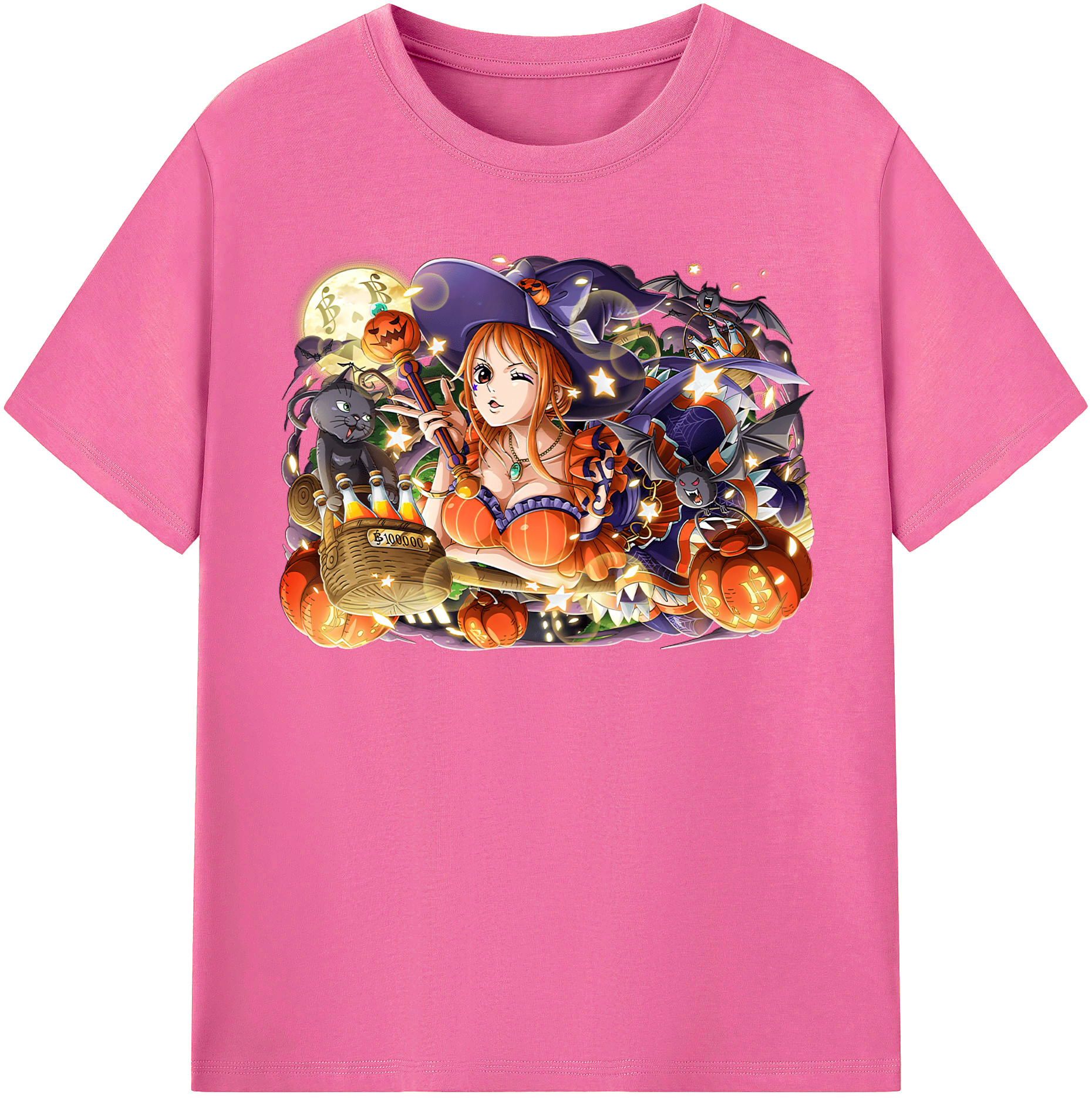 （画像用） ワンピース ナミ ONE PIECE Nami レディースカジュアルプリントTシャツ（綿100％）